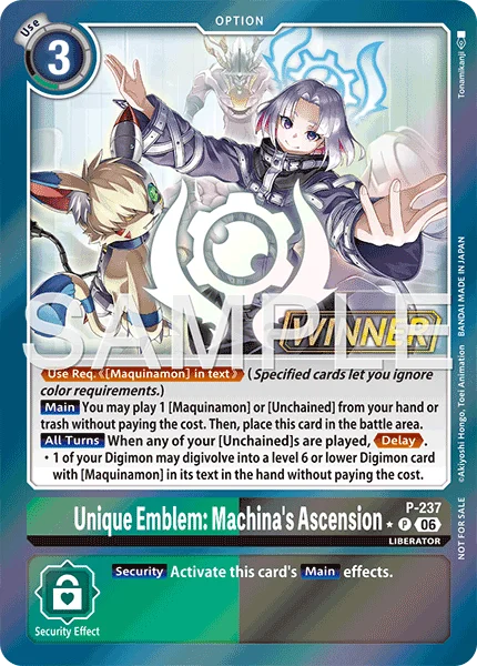 Unique Emblem: Machina's Ascension (Alt Art)